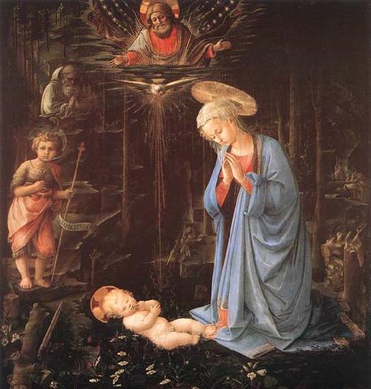 LIPPI, Fra Filippo Madonna in the Forest oil painting image